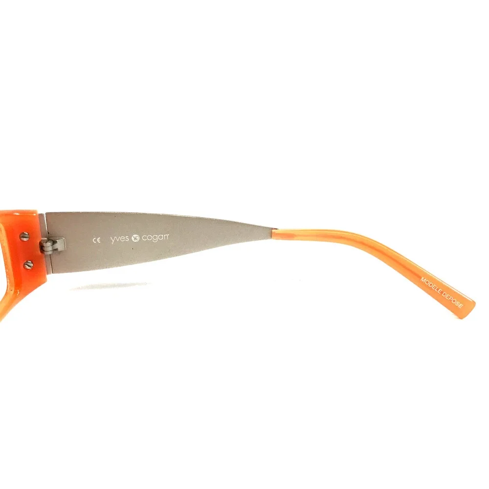 Yves Cogan Eyeglasses Frames YC 779 ORG Orange Red Purple Floral 52-17-130